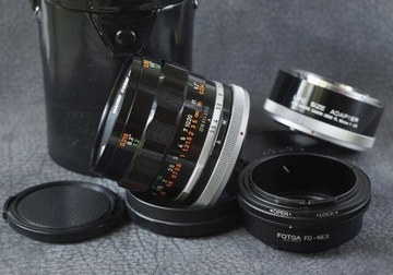 Canon FD 50mm f/3.5 Macro с адаптером SONY-E