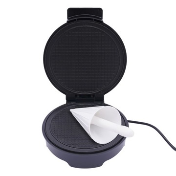 Вафельница 1000Вт, черная, 21*24*30см