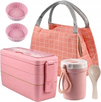 Lunchbox Torba Termiczna Kubek Na Zupę Śniadaniową