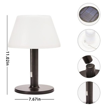SOLARNA LAMPA BIURKOWA WEWNĘTRZNA LED IP44 2000mAh