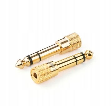 Переходник-переходник Ugreen с мини-джек 3,5 мм на джек 6,3 мм золотой (20503)