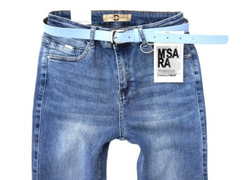 M.SARA ЖЕНСКИЕ БРЮКИ ДЛЯ ПОХУДЕНИЯ ДЖИНСЫ С ВЫСОКОЙ ПОСАДКОЙ НА ЭЛАСТИКЕ