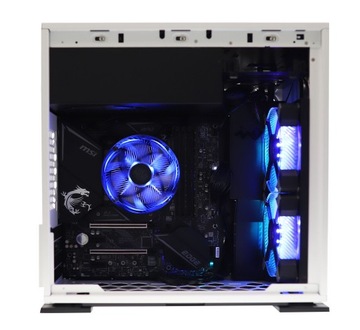 DOBRA OBUDOWA PC MINI TOWER BLACK GAMING USB LED OKNO RGB