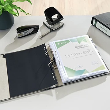 БИНДЕР LEITZ 180° A4/80 ММ, БЕЛЫЙ