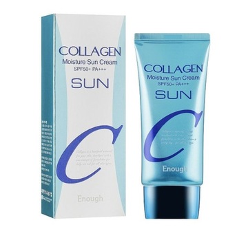 Krem Nawilżający do Twarzy z Kolagenem i Filtrem SPF50+ Enough 50 ml