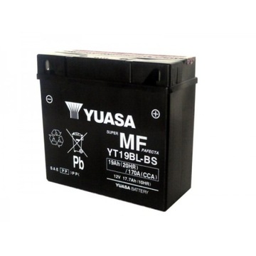 Akumulator YUASA YT19BL-BS 12V/19Ah BMW JAPAN 170A