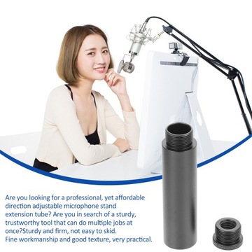 Удлинительный кабель для микрофонной стойки Черный настольный трубчатый микрофон