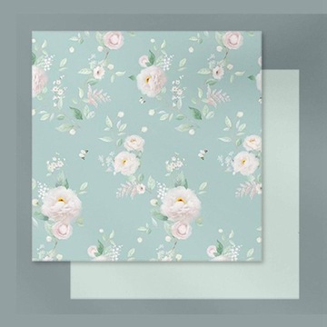 Papier florystyczny garden Zielony 53x53cm 10szt