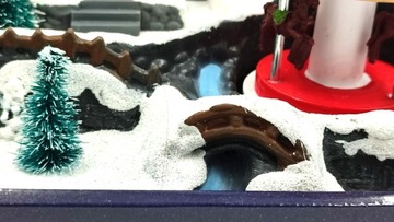 Волшебная деревня, движущаяся светодиодная рождественская сцена