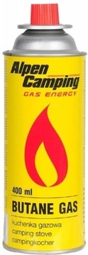 GAZ KARTUSZ NABÓJ GAZOWY ALPEN CAMPING 227 g 400ml