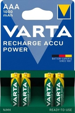 Аккумуляторные батареи VARTA R3 AAA 1000 мАч 8 шт.