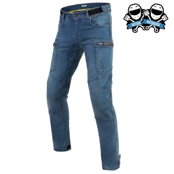 SPODNIE MOTOCYKLOWE REBELHORN URBAN III BLUE