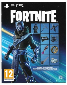 Fortnite Cobalt Star Bundle Pack Sony PlayStation 5 (PS5) KOD KLUCZ KEY