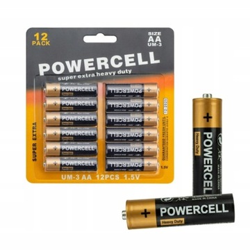 12x Baterie Paluszki 12szt. R6 AA UM-3 do PILOTA, ZABAWEK, LATARKI