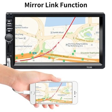 С дистанционным управлением Автомобильный радиоприемник 2 Din Bluetooth 7 сенсорный экран