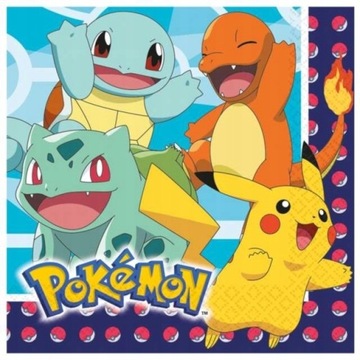 Serwetki papierowe Pokemon 33x33cm 16szt PIKACHU