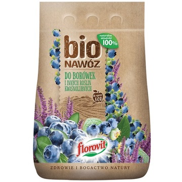 NAWÓZ DO BORÓWEK ROŚLIN KWAŚNOLUBNYCH 3,15KG FLOROVIT PRO NATURA BIO