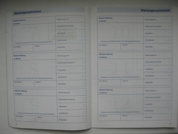 Сервисная книжка Ford немецкая 1999 г. Сервис Ford