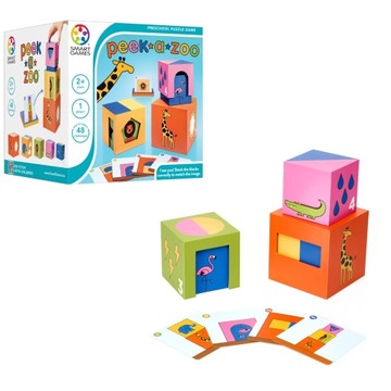 Smart Games Peek-A-Zoo Układanka Edukacyjna gra