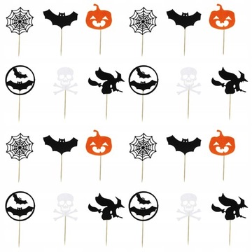 Halloweenowa ozdoba na wierzch tortu z dynią