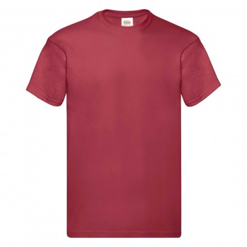 T-SHIRT KOSZULKA FRUIT OF THE LOOM Ceglasty XL