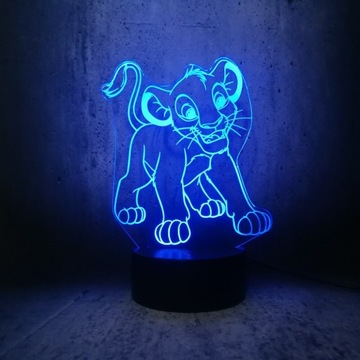 3D светодиодная сказочная лампа THE LION KING SIMBA