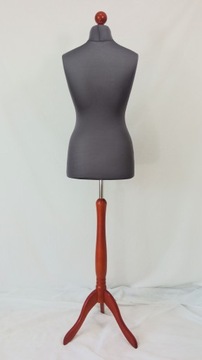Manekin krawiecki 40 L Ciemnoszary - Stojak drewno Calvados premium .