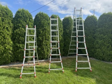 ПОВОРОТНАЯ ТЕЛЕСКОПИЧЕСКАЯ МНОГОФУНКЦИОНАЛЬНАЯ ЛЕСТНИЦА 4x6 УНИВЕРСАЛЬНАЯ MAR-POL