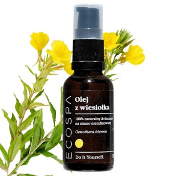 OLEJ Z WIESIOŁKA NIERAFINOWANY REGENERACJA TWARZ CIAŁO WŁOSY 30 ML ECOSPA