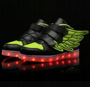 СВЕТОДИОДНАЯ ОБУВЬ С ПОДСВЕТКОЙ, БЕЛАЯ ЗАЛИПКА