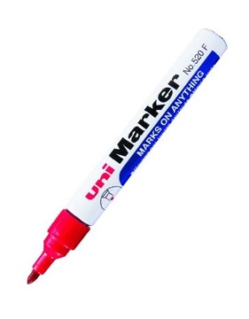 Marker permanentny UNI NO-520 czerwony okr.