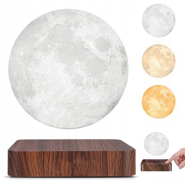 LAMPA KSIĘŻYCOWA PŁYWAJĄCA 3D LAMPKA NOCNA 3 KOLORY DO DEKORACJI
