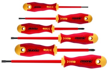 FELO ZESTAW 6 WKRĘTAKÓW IZOLOWANYCH ERGONIC VDE 41396198