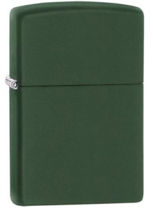 ЗАЖИГАЛКА ZIPPO ЗЕЛЕНАЯ МАТОВАЯ