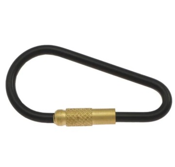 БРЕЛОК ДЛЯ КЛЮЧЕЙ КАРАБИНА ЧЕРНЫЙ 48ММ