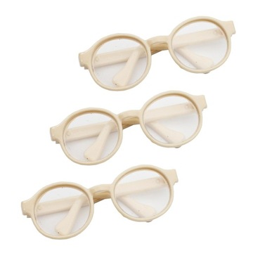 3 szt. DIY lalki okulary figurki lalki okulary pluszowe zabawki śliczne akc