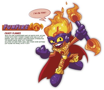 Набор фигурок злодея SuperThings Zings RESCUE FORCE FUNFIRE Burnardo