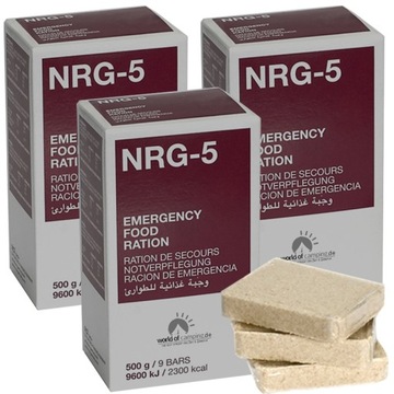 3 x 500g RATUNKOWA RACJA ŻYWNOŚCIOWA NRG-5