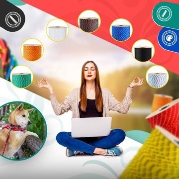 Лина Лина спасает липропропилен 6 -мм, универсальный красный 10м 10м