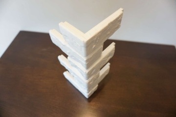 Старый 3D-кирпич — внешний угол из пенополистирола