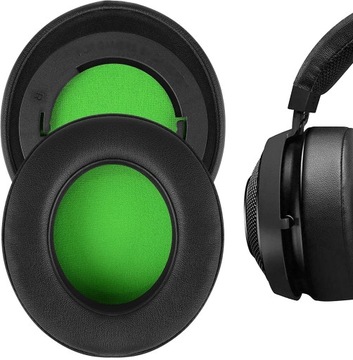 GĄBKI NAKŁADKI PADY PODUSZKI DO SŁUCHAWEK RAZER KRAKEN PRO V2 OWALNE ZIELON