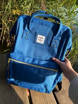 Plecak do samolotu wizzair Himawari 9001 na laptopa 13,3 USB niebieski