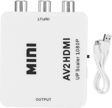 ADAPTER KONWERTER AV RCA CINCH CVBS DO HDMI