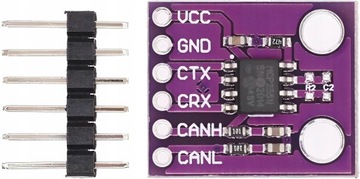 MODUŁ Z UKŁADEM MCP2551 TRANSCEIVER MAGISTRALI CAN
