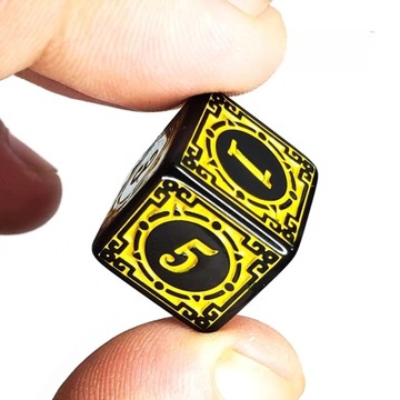 НАБОР ИЗ 2 КУБИКОВ ДЛЯ РПГ D6, ШЕСТИГРАННЫЙ ХРАМ СВЕТА, 1,6 СМ.