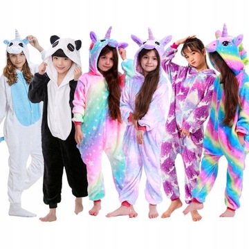 Piżama Unicorn Onesies Children Sleepwear 2022 Ani