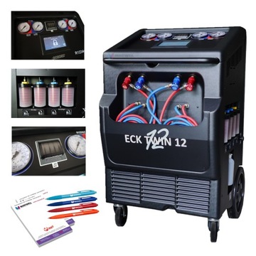 Stacja klimatyzacji automat ECK TWIN 12 PRO SUN BI-GAS R1234YF R134A