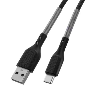 Кабель FORCELL CARBON USB — USB-C 2.0 18 Вт CB-02A 1 м для Android Auto 100 см