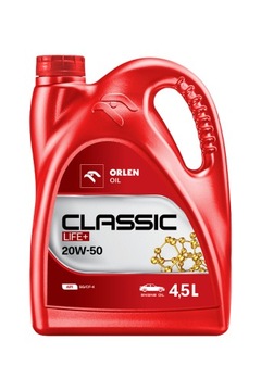OLEJ PLATINUM CLASSIC LIFE+ 20W-50 B 4,5 L ORLEN OIL