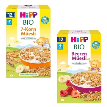 HiPP BIO Musli zbożowe od 12 miesiąca MIX x2